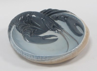 Lot 1244 - Royal Copenhagen Lobster Bowl 3198, 18cm wide.