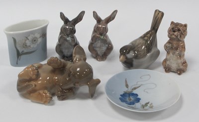 Lot 1241 - Royal Copenhagen Rabbits 1019 (one chipped...