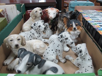Lot 1056 - Melba Hereford Bull, two Doulton horses, nine...