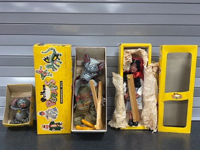 Lot 606 - Three Pelham Puppets, comprising of #SL21 Wolf,...