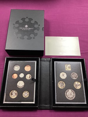 Lot 95 - 2021 Royal Mint UK Proof Coin Set, cased with...