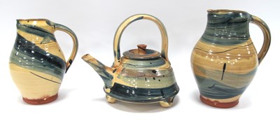 Lot 1199 - Richard Phetheon (born 1953) slipware potery...