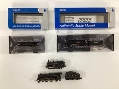 Lot 849 - Four N gauge locomotives: a boxed Dapol...