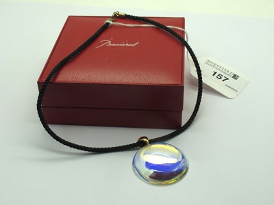 Lot 157 - Baccarat: An Irridescent 'Eclipse' Cabochon...