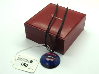 Lot 156 - Baccarat; An Irrisescent Blue / Pink 'Eclipse'...