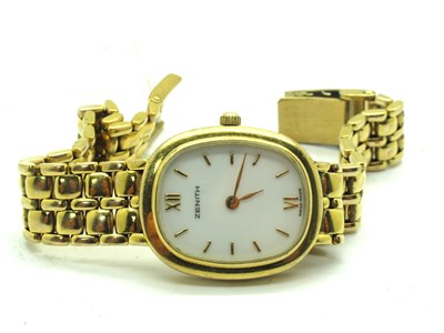 Lot 258 - Zenith; A Modern Ladies Wristwatch, the signed...