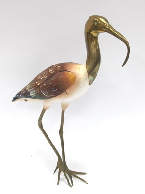 Lot 1399 - Elli Malevolti Ibis Figure, in bronze and resin.