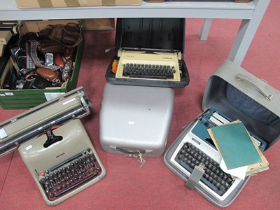 Lot 1505 - Four Typewriters: Erika, Olivetti Lexikon80,...