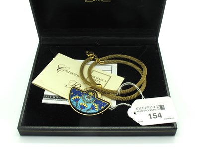 Lot 154 - Michaela Frey; A Blue Enamel Gilt Metal...