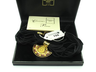 Lot 155 - Michaela Frey; A Gold and Brown Enamel Gilt...