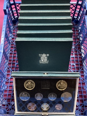 Lot 21 - Collection Of Eight Royal Mint Proof Year Sets,...