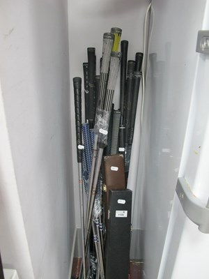 Lot 1135 - A Collection of Assorted Golf Clubs with two...