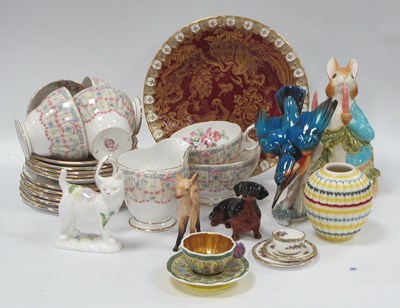 Lot 1216 - A Collection of Porcelain Figures and Tea Sets,...