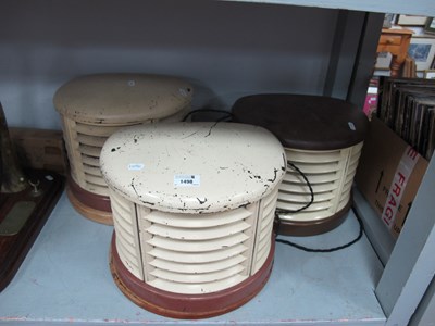 Lot 1498 - Demi Lune Heaters circa 1930s, converted into...