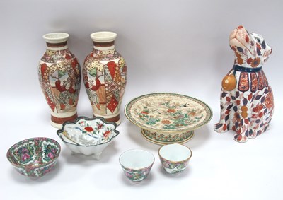 Lot 1186 - Japanese Hand-Painted Stoneware Pottery...