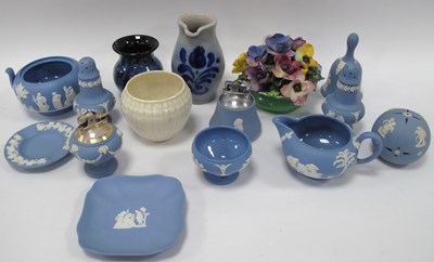 Lot 1238 - Wedgwood Powder Blue Lighters, pepperettes,...