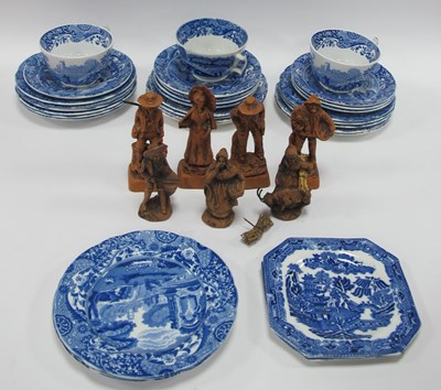 Lot 1200 - Copeland Italian Spode Blue and White Tea Ware...