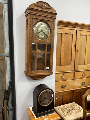 Lot 1597 - Dome Cased Mantle Clock circa 1900, with Roman...