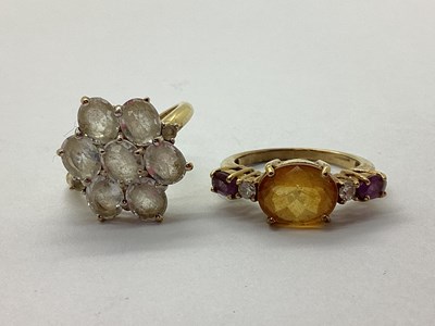 Lot 51 - Gems TV; A Modern Stone Set Dress Ring, multi...