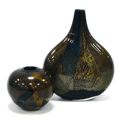 Lot 1007 - An Isle of Wight Glass 'Lollipop' Vase, in a...
