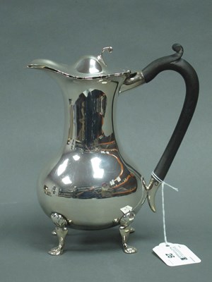 Lot 26 - A Hallmarked Silver Lidded Jug, Walker & Hall,...