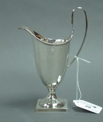 Lot 29 - A Hallmarked Silver Helmet Shape Cream Jug, CJ...