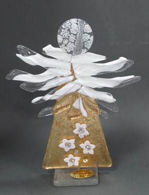 Lot 1191A - Murano Glass Angel, 14.5cm tall.