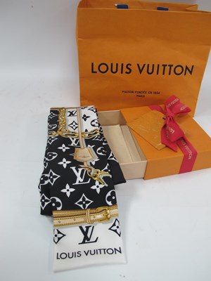 Lot 1456 - Louis Vuitton; A LV Monogram Confidential Silk...
