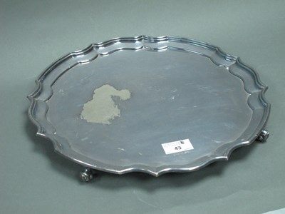 Lot 43 - A Hallmarked Silver Salver, R&D, Sheffield...