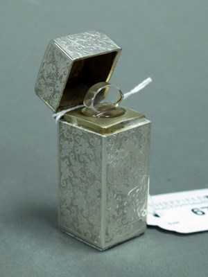 Lot 67 - A Victorian Hallmarked Silver Scent Bottle, CC,...