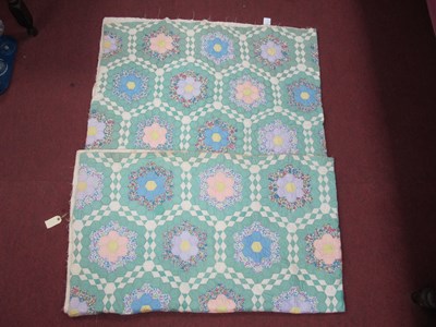 Lot 1462 - A Vintage Handcrafted Patchwork Quilt/Throw,...
