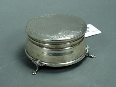 Lot 69 - A Hallmarked Silver Trinket Box, B&Co,...