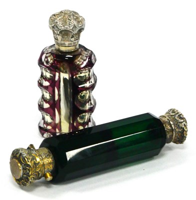 Lot 1081 - A Victorian Double Ended Scent Bottle, the...