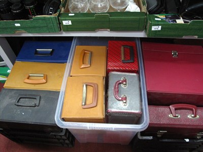 Lot 1043 - Vinyl Covered Record Cases - Five for LPs and...