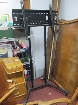 Lot 1558 - Metal Floostanding T.V. Stand, 168cm tall.
