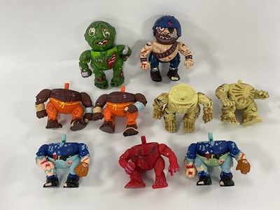 Lot 584 - Two Madballs 1980's plastic figures by Amtoy...