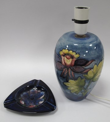 Lot 1255 - A Moorcroft Pottery Table Lamp decorated in...