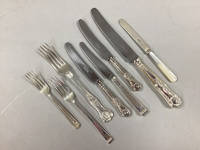 Lot 11 - A Hallmarked Silver King's Pattern Fork, CB&S,...