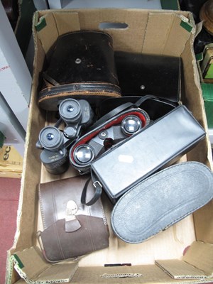 Lot 1079 - Binoculars; Sunagor 20x-100x50, Chinon 8x30,...