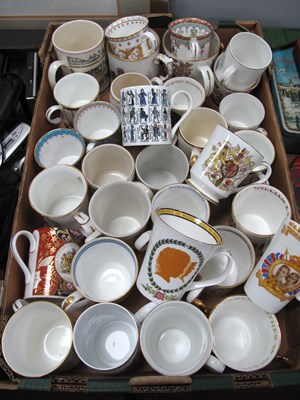 Lot 1007 - Collection of Commemorative Ware, mainly cup...