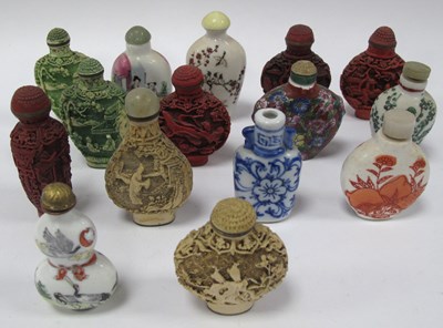 Lot 1250 - Oriental Scent Bottles, late XX Century in...