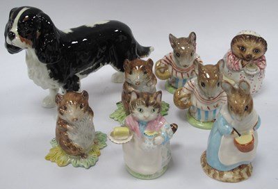 Lot 1235 - Beswick Spaniel Dog 17cm long, Beatrix Potter...