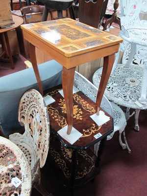 Lot 1570 - A Small Musical Table with Swiss Reuge...