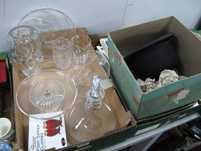 Lot 1009 - Ships Decanter, tazza, vases, jug and other...
