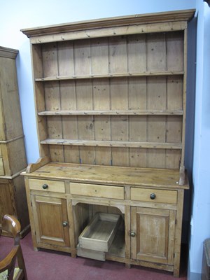 Lot 1600 - XIX Century Pine Dresser, with three shelves...