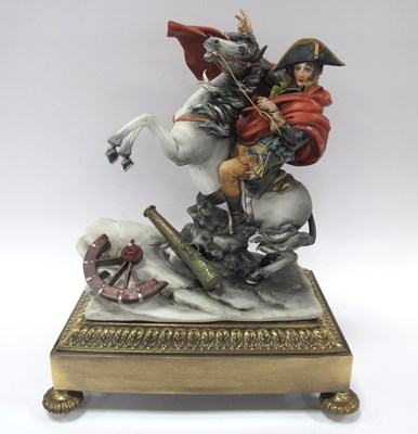 Lot 1296 - A Capodimonte Porcelain Figurine of Napoleon...