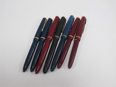 Lot 1317 - A Collection of Gold Nib Fountain Pens, to...