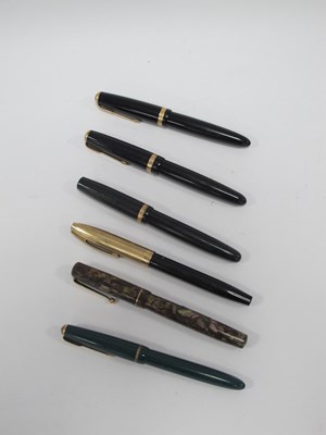 Lot 1307 - A Collection of Gold Nib Fountain Pens to...