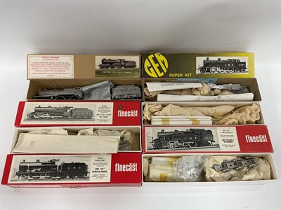 Lot 552 - Four 'OO' Gauge/4mm White Metal Steam...