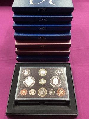 Lot 17 - Collection Of Eight Royal Mint UK Proof Year...